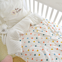 Baby quilt autumn and winter quilt kindergarten children small quilt Bean Bean is covered by newborn baby spring and autumn season