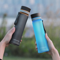 Fugang anti-drop water cup plastic portable high temperature resistant male and female sports student tea cup water bottle large large capacity Cup
