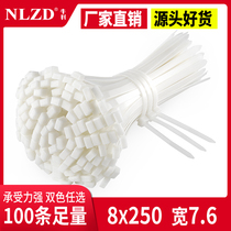 8x250 self-locking cable tie Nylon widened large strong buckle plastic strap cable tie strangled the dog
