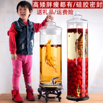 Ginseng wine bottle sealed wine glass altar with faucet large capacity wine bottle large wine tank