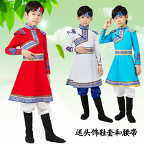 New Mongolian stage performance costume boy minority female children dance costume Oroqen Tibetan