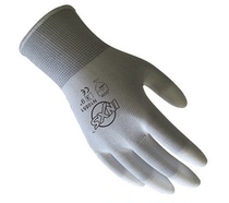 Serlitt N10551 labor insurance finger Pu coated gloves wear-resistant dipped breathable dexterous non-slip electronic gloves