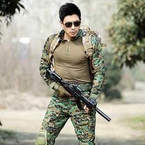 Shield Lang Qingxu camouflage suit suit Mens field uniform Excellent product Military fan clothing Training suit Camouflage Geely suit Overalls