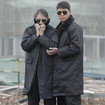 Military Cotton Great Coat Long Style Anti-Chill Thickening Normal Clothes Great Clothes Man Uber Security Cotton Clothes Military Cotton Big Coat Padded Jacket Lengthened Over Knee