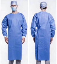 Disposable surgical clothes anti-wear thickened waterproof and breathable Isolation clothing Individually Fit Protective Clothing Anti-Spray Dust Resistant Clothing