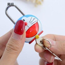 Small lock with key Large metal thin wire rope dormitory door New safety motorcycle trunk car basket