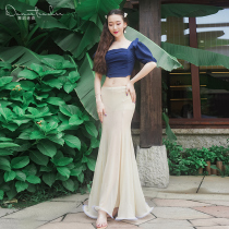 Dance teacher belly dance 2021 summer new exercise suit classical dance oriental dance dress