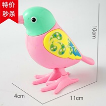 On the chain cartoon clockwork jumping birds baby childrens baby puzzle clockwork toys will run small animals
