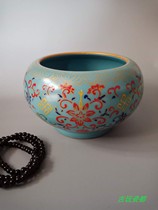  Qing Yongzheng enamel color flower pattern pen wash antique porcelain Antique antique old objects collectible ornaments