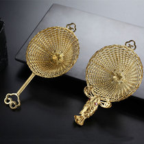 Morning high brass tea leak set hand-woven tea compartment tea filter tea filter pure copper filter kung fu tea set