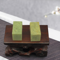 Qingtian Stone Practice Chapter material 2X2X4CM seal engraving lettering stone calligraphy Tibetan book Calligraphy and stone idle chapter beginners