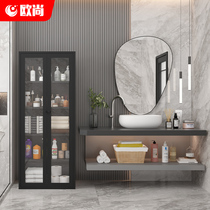 Nordic Bathroom Side Cabinet Floor Narrow Side Cabinet Storage Standing Cabinet Storage Anti-Shelf Living Room High Cabinet Living-room Toilet