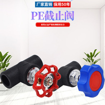 PE lifting shut-off valve 20 4 points 25 PE valve HDPE water supply pipe fittings Socket type PE pipe fittings