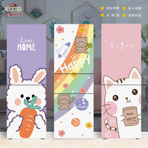 Cartoon cute Net red refrigerator stickers full stickers creative decoration stickers self-adhesive waterproof removable customization