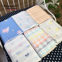 New Yazan 6-layer gauze covered with cotton children's blanket baby kindergarten covered with newborn bath towel baby sheets