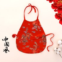 Baby bellyband summer children thin red cotton belly button newborn baby 100 days old embroidery small pocket