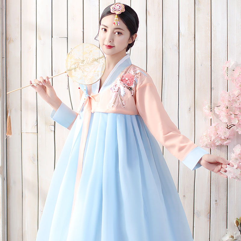 韩服朝鲜族传统女装演出服韩国舞蹈舞台民族风宫廷服婚庆写真套装