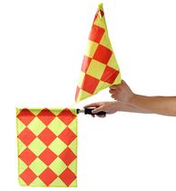 Patrol flag border flag football referee flag signal flag hand flag football flag offside indication referee equipment