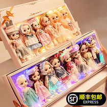 Soft silicone simulation doll costume set little girl princess toy doll dress dress mini 16cm