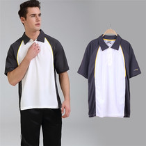 Sports polo shirt men summer lapel size loose slim quick-drying short sleeve T-shirt outdoor sports fitness running