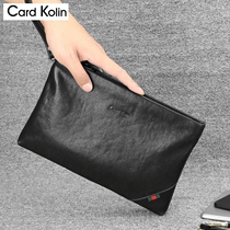 New mens handbag leather clutch casual handbag bag large capacity clutch bag soft leather envelope bag mens bag