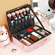 NICELAND pink cute girl heart cosmetic bag female portable large capacity multifunctional simple makeup artist bag