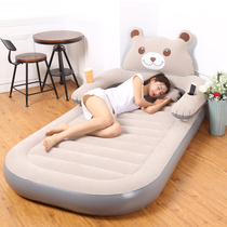 Cartoon lazy bed floor floor bed lazy bed bear inflatable bed household double single air cushion bed Outdoor