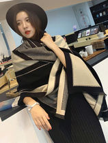 Spring and autumn womens scarf Joker shawl office air-conditioning room cervical spine warm long cashmere dual-purpose windproof outside