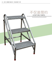 Stainless steel bench multi-purpose foldable shoes changing shelves household industrial ladder custom indoor and outdoor balcony climbing ladder
