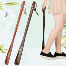 Shoehorn super long free postage non-wearing shoe artifact solid wood shoe pick up long handle shoe dial household shoe lifter shoe lifter