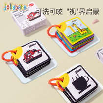 jollybaby black and white card early education baby visual stimulation flash card newborn 0-3 months baby educational toy