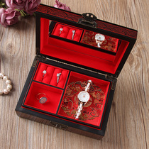  Beijing specialty lacquerware jewelry box Wooden jewelry box simple Chinese gift foreign affairs abroad to send foreigners small gifts