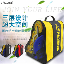 Speed skates triangle bag children roller skates storage bag adult skates shoulder bag flat shoes roller skates backpack