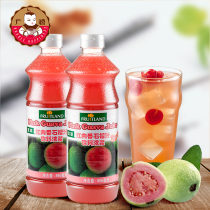 Malaysia Fulian red meat guava juice 850ml concentrated fruit juice beverage milk tea shop dedicated