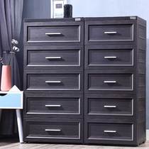 Nordic thick drawer storage cabinet household lockers Children Baby wardrobe plastic cabinet