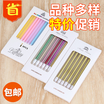 Birthday Cake Candle Children Creativity Party Thread Small Candle Mesh Red Gold Letter Digital Smoke-free Long Candle