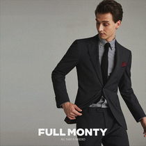 FULL MONTY wool suit suit men check business slim dress groom wedding suit autumn and winter