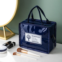 Travel cosmetics storage bag PU waterproof wash bag Multi-function womens makeup bag Large capacity portable handbag