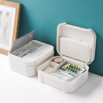 Portable small medicine box car home household mini medicine storage box student dormitory multi-storey First Aid Kit