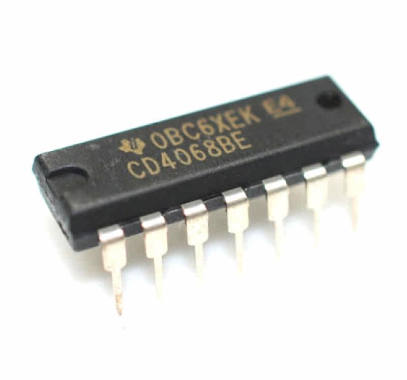 The new imported original CD4068BE CD4068 DIP14 in-line gate inverter and non-door chip