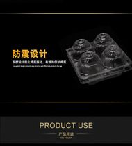 Egg box plastic disposable blister transparent factory direct sales packing buckle tray plastic box duck egg specifications