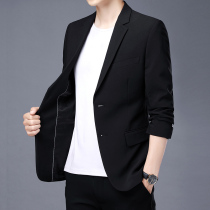 Autumn casual small suit mens slim coat black mens business coat 2021 autumn winter suit winter mens