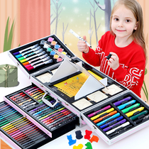 Childrens painting brush tool painting set primary school students watercolor pen Art Kindergarten School supplies girl gifts