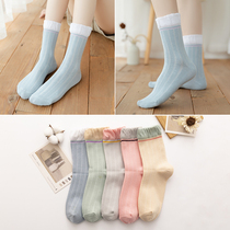 Pregnant women maternity socks loose cotton spring and autumn warm edema loose do not strangle the foot in the tube postpartum sleep month socks