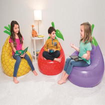 Cartoon kids inflatable sofa chair cute single creative fruit vegetable sofa lazy sofa fruit shape sofa
