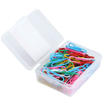 Power paper clip 0024 color creative cute paper clip classification storage financial documents 100 box