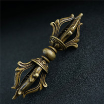 New brass five-stranded vajra pestle pure brass vajra pestle business five-stranded pestle