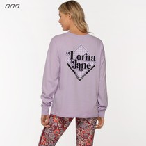 Lorna Jane early spring cotton quality casual long sleeve T-shirt Nostagic round collar daily 100 lap sports blouses woman