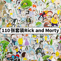 100 Rick and Morty stickers luggage suitcase notebook guitar stickers hand account stickers waterproof