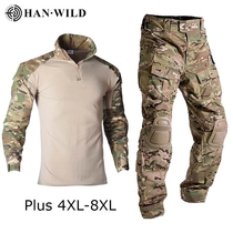 Warwolf same spring and summer long sleeve camouflage frog clothing black T-shirt frog clothing Python camouflage clothing male frog clothing wear-resistant wild